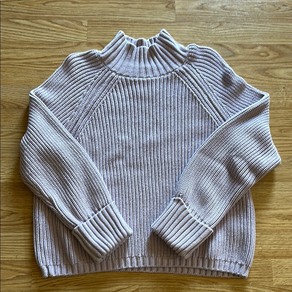 Abercrombie & Fitch Purple Cowl Neck Sweater